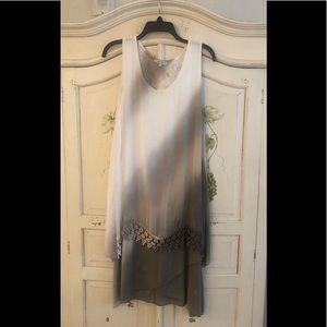 Beautiful multi layered silk dress by Tempo Paris! Runs a little large